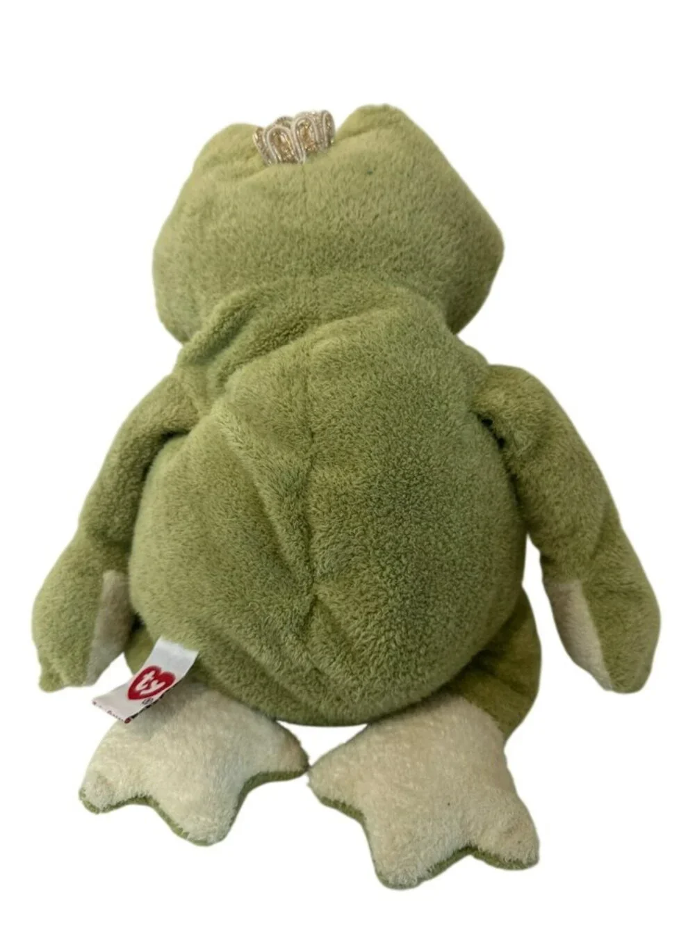 RARE TY Classics “Kissed” the Frog  Collection with Crown Plush Stuffed Animal